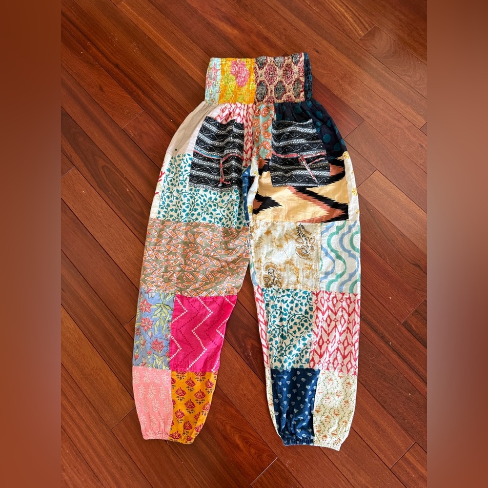 Boho Patchwork Joggers — Multicolor - image 1